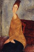 Amedeo Modigliani Jeanne Hebuterne with Yellow Sweater Germany oil painting artist